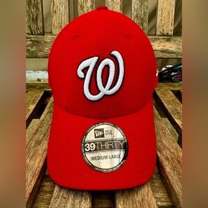 Washington Nationals New Era Stretch Fit Med/Lg New With Stickers (No Tag)